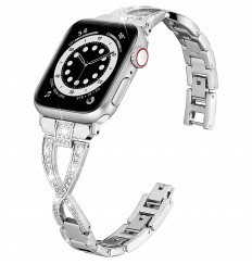 1 pieza de correa de reloj de acero inoxidable Smartwatch correas de metal pulsera ajustable para Iwatch Series 8 7 6 5 4 3 2 1 Se