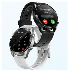 Reloj inteligente, reloj inteligente para hombres, reloj inteligente suinsist para teléfonos Android e iOS (diario/recepción de llamadas, reproductor de música), rastreador de actividad física con monitor de sueño/hora, pantalla táctil Ultra HD a prueba d