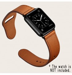 Bandas de cuero delgadas compatibles con Apple Watch 41 mm / 40 mm / 38 mm Iwatch Straps Series 7/6 / se / 5/4/3/2/1, pulsera deportiva de cuero genuino suave de repuesto