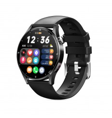 Reloj deportivo inteligente de 1,32 pulgadas con respuesta/marcación de llamadas Ritmo cardíaco Oxígeno en la sangre Temperatura corporal Ip67 Rastreador de ejercicios al aire libre para iOS y Android Hombres Mujeres Negro Rosa