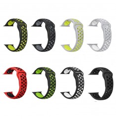 Pulsera de silicona deportiva Hombres Mujeres Banda de repuesto para, iwatch, Band Series 6 5 4 3 2 1 Se