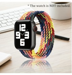 Solo Loop trenzado para iwatch Band 44 mm 40 mm 45 mm 41 mm 49 mm 42 mm 38 mm Pulsera elástica Iwatch Series 7 3 Se 6 8 Ultra Correa