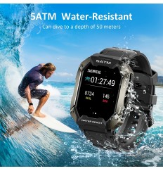 2022 nuevo reloj inteligente para hombres Ip68 5atm impermeable deportes al aire libre Fitness Tracker Monitor de salud Smartwatch para Android Ios Xiaomi Realme Huawei