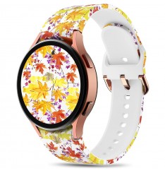 Correa de repuesto para reloj de silicona con patrón de impresión para Samsung Galaxy Watch4/5