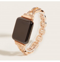 Correa Metal Vo Con Strass Para Iwatch 1-6