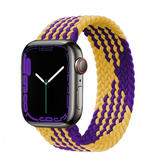 Solo Loop trenzado para Apple Watch Series 7 6 Se 5 4 3