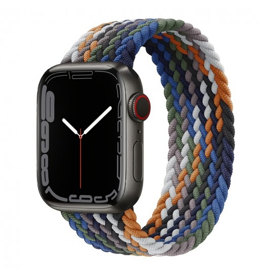 Solo Loop trenzado para Apple Watch Series 7 6 Se 5 4 3