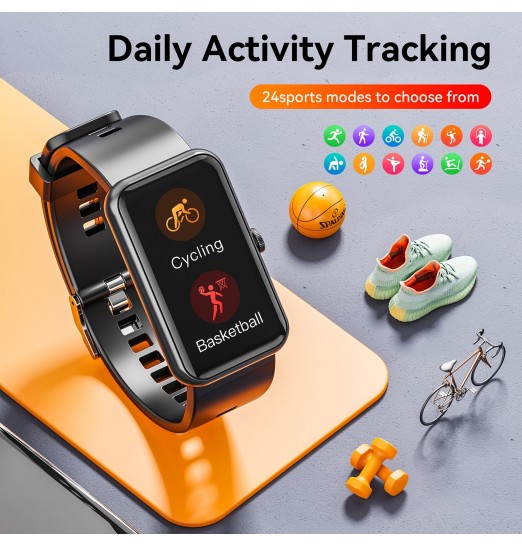Los relojes inteligentes están disponibles para teléfonos Android e Iphones, rastreadores de actividad física con monitoreo de horas de sueño, alertas de texto