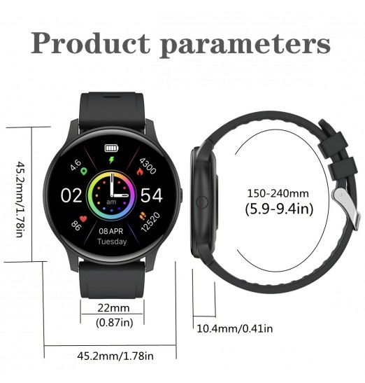 Reloj multifuncional de monitoreo de salud a prueba de agua