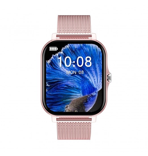 Smart reloj, p6 Call Sports Smart reloj para hombres y mujeres, calorías, sueño de frecuencia cardíaca, presión arterial, control de oxígeno en sangre, con reemplazo de 2 correas de reloj