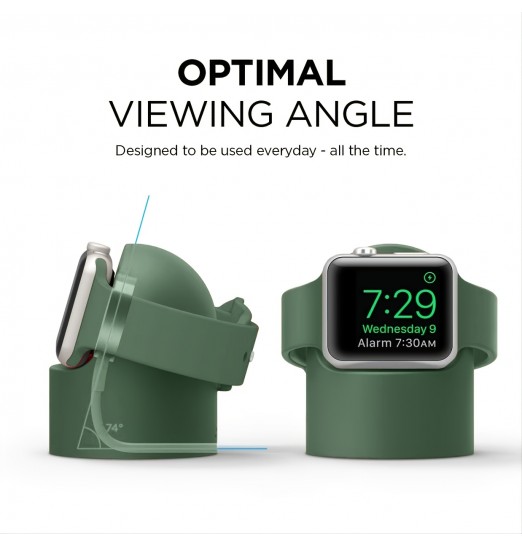 Soporte de cargador para reloj inteligente Compatible con Apple Watch Series 8/7/6/se/5/4/3/2/1 (49 mm, 45 mm, 44 mm, 42 mm, 41 mm, 40 mm, 38 mm)