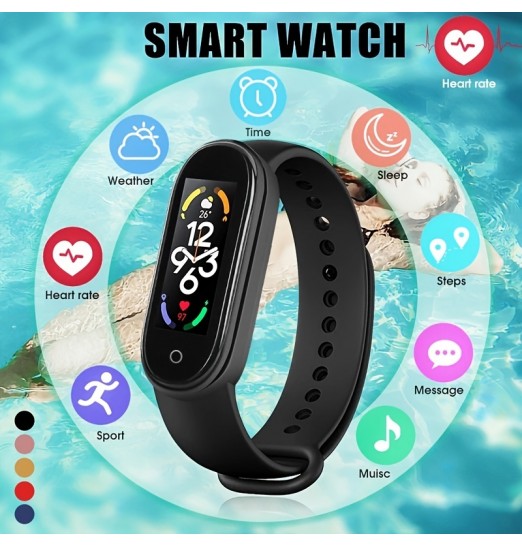 2022 nueva pulsera inteligente Fitness Smartband, medición de la presión arterial del ritmo cardíaco, reloj inteligente resistente al agua para hombres y mujeres