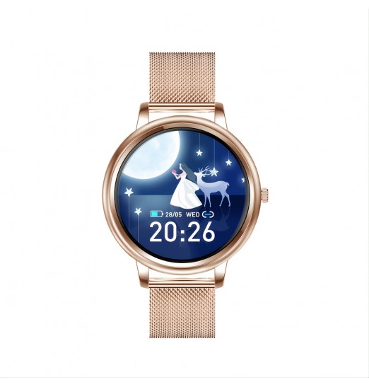 Reloj elegante de la supervisión del ritmo cardíaco de las mujeres, reloj elegante de la moda, prenda impermeable para la aptitud de los deportes