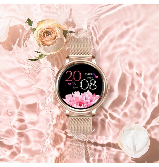 Reloj elegante de la supervisión del ritmo cardíaco de las mujeres, reloj elegante de la moda, prenda impermeable para la aptitud de los deportes