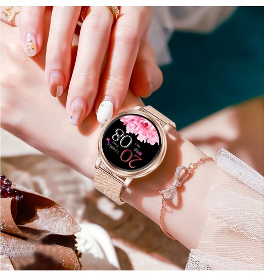 Reloj elegante de la supervisión del ritmo cardíaco de las mujeres, reloj elegante de la moda, prenda impermeable para la aptitud de los deportes