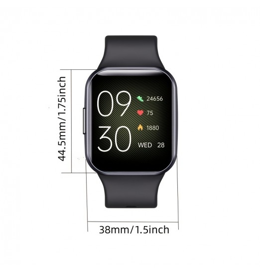 Reloj inteligente Pulsera Oxígeno Ritmo cardíaco Calor corporal Monitor de sueño Multifunción Medidor deportivo Nota informativa