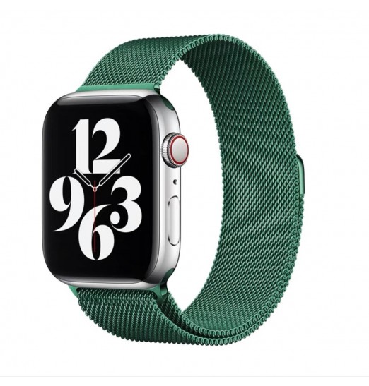 1 correa de bucle magnético para Apple Watch Band 44mm 40mm 45mm 41mm 42mm 38mm, pulsera de acero inoxidable Iwatch Serie 3 5 6 Se 7 8