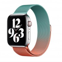 1 correa de bucle magnético para Apple Watch Band 44mm 40mm 45mm 41mm 42mm 38mm, pulsera de acero inoxidable Iwatch Serie 3 5 6 Se 7 8