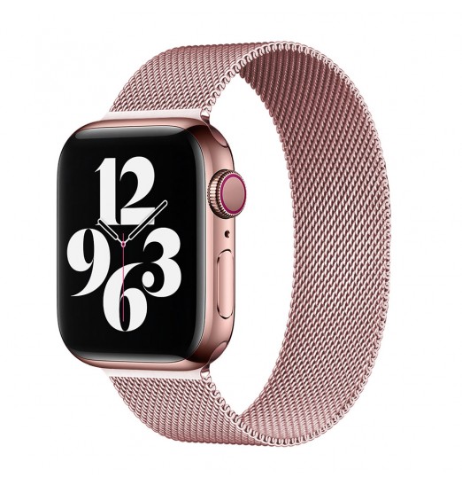 1 correa de bucle magnético para Apple Watch Band 44mm 40mm 45mm 41mm 42mm 38mm, pulsera de acero inoxidable Iwatch Serie 3 5 6 Se 7 8