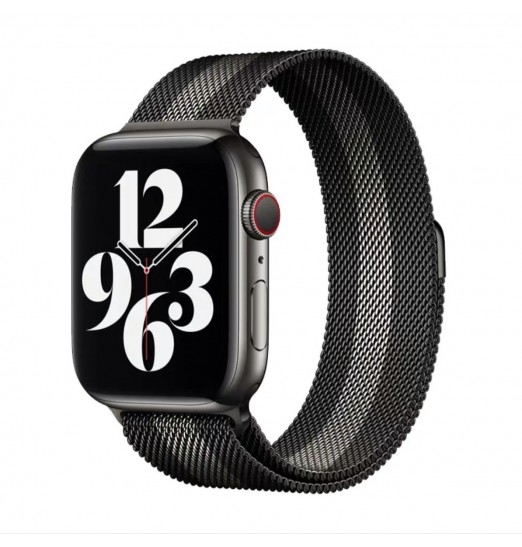 1 correa de bucle magnético para Apple Watch Band 44mm 40mm 45mm 41mm 42mm 38mm, pulsera de acero inoxidable Iwatch Serie 3 5 6 Se 7 8