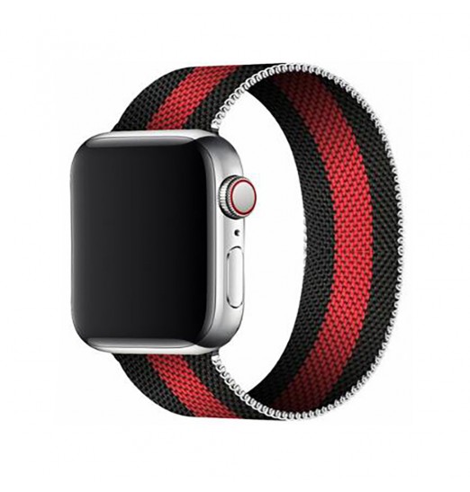 1 correa de bucle magnético para Apple Watch Band 44mm 40mm 45mm 41mm 42mm 38mm, pulsera de acero inoxidable Iwatch Serie 3 5 6 Se 7 8