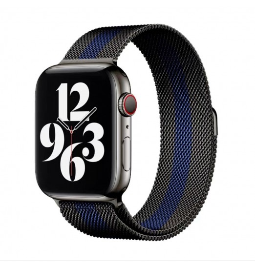 1 correa de bucle magnético para Apple Watch Band 44mm 40mm 45mm 41mm 42mm 38mm, pulsera de acero inoxidable Iwatch Serie 3 5 6 Se 7 8