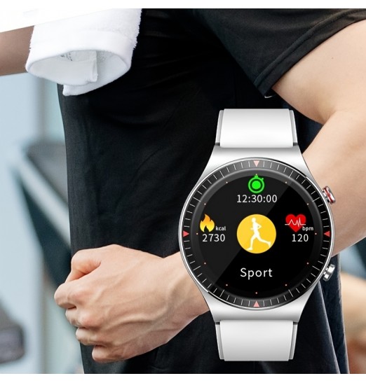 Reloj inteligente de negocios multifuncional, grande 4gRam, monitor de ritmo cardíaco Rastreador de actividad del sueño Paso podómetro Contador de calorías Mensaje de llamada Notificación Deportes Reloj de salud para hombres Mujeres