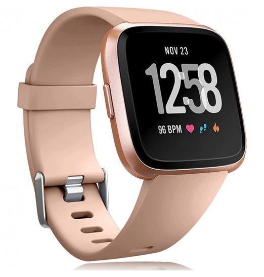 Correas de repuesto compatibles con Fitbit Versa Smartwatch, Versa 2 y Versa Lite Se Sports Watch Band para mujeres y hombres, grande, negro