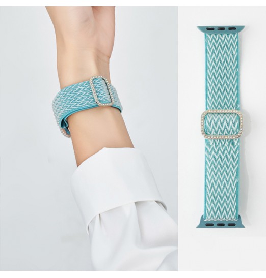 Solo Loop trenzado para Apple Watch Band Se 87654 40mm 44mm Correa de pulsera elástica en Smart Series 38mm 42mm 41mm 45mm Accesorios