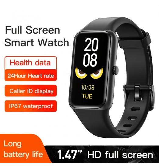 Pulsera/reloj inteligente,1.47 Inch,fitness: (hacer/responder llamada) Bt Smartwatch para teléfono Android Iphone Impermeable Run Sport Relojes digitales Presión arterial Monitor de ritmo cardíaco Contador de pasos Rastreador de sueño