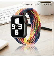 Solo Loop trenzado para iwatch Band 44 mm 40 mm 45 mm 41 mm 49 mm 42 mm 38 mm Pulsera elástica Iwatch Series 7 3 Se 6 8 Ultra Correa