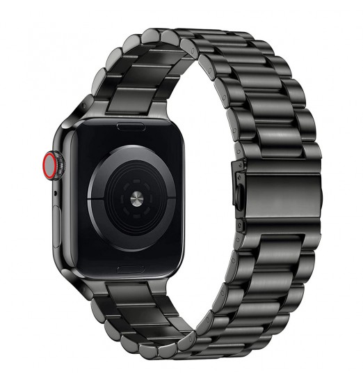 Compatible con Apple reloj Ultra Band 49mm 45mm 44mm 42mm 41mm 40mm 38mm Correa de acero inoxidable para Ireloj Ultra Series 8/7/6/5/4/3/2/1 Se Pulsera - Accesorios para teléfonos celulares