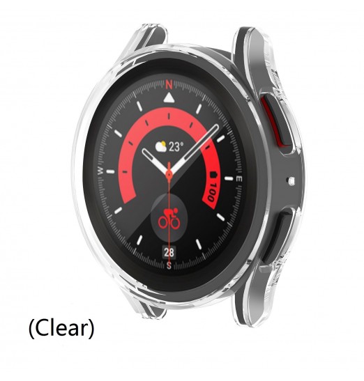 Funda protectora de parachoques de PC dura resistente a caídas para Galaxy Watch 5 Pro
