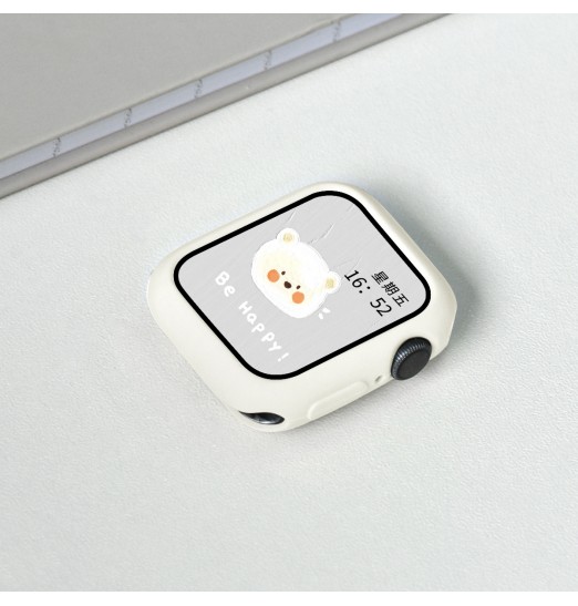 Funda protectora de Color caramelo para Apple Watch 8 7 45mm 41mm caja de reloj para iwatch Series 8 7 6 5 4 3 Se 40mm 44mm 38mm 42mm carcasa de reloj