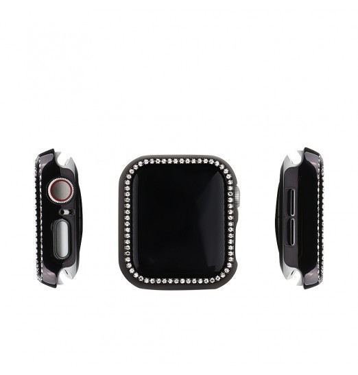 Funda protectora brillante con purpurina para Apple Watch 8 7, 45 mm 41 mm Caja de reloj de color galvanizada para iwatch Series 8 7 6 5 4 3 Se 40 mm 44 mm 38 mm 42 mm