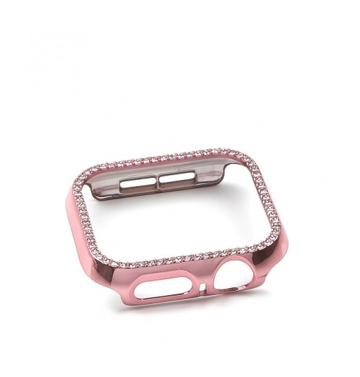 Funda protectora brillante con purpurina para Apple Watch 8 7, 45 mm 41 mm Caja de reloj de color galvanizada para iwatch Series 8 7 6 5 4 3 Se 40 mm 44 mm 38 mm 42 mm