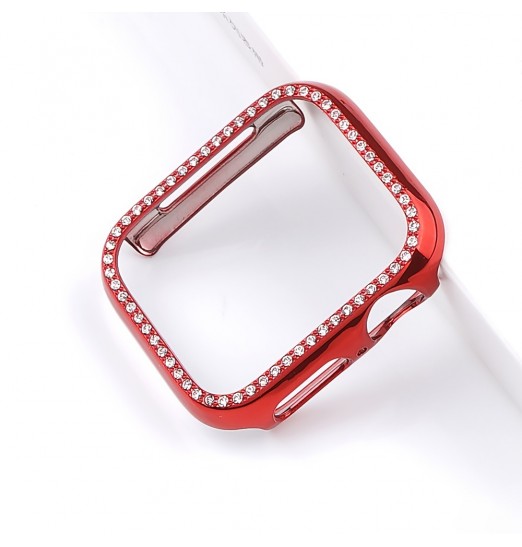 Funda protectora brillante con purpurina para Apple Watch 8 7, 45 mm 41 mm Caja de reloj de color galvanizada para iwatch Series 8 7 6 5 4 3 Se 40 mm 44 mm 38 mm 42 mm