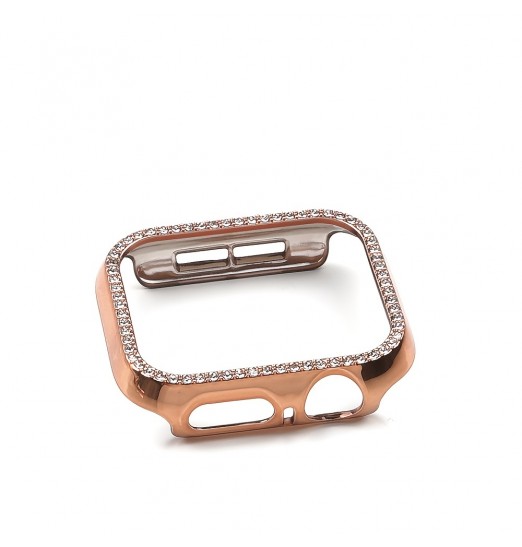 Funda protectora brillante con purpurina para Apple Watch 8 7, 45 mm 41 mm Caja de reloj de color galvanizada para iwatch Series 8 7 6 5 4 3 Se 40 mm 44 mm 38 mm 42 mm