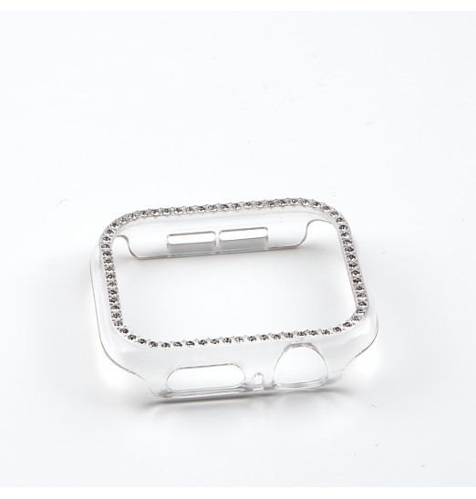 Funda protectora brillante con purpurina para Apple Watch 8 7, 45 mm 41 mm Caja de reloj de color galvanizada para iwatch Series 8 7 6 5 4 3 Se 40 mm 44 mm 38 mm 42 mm