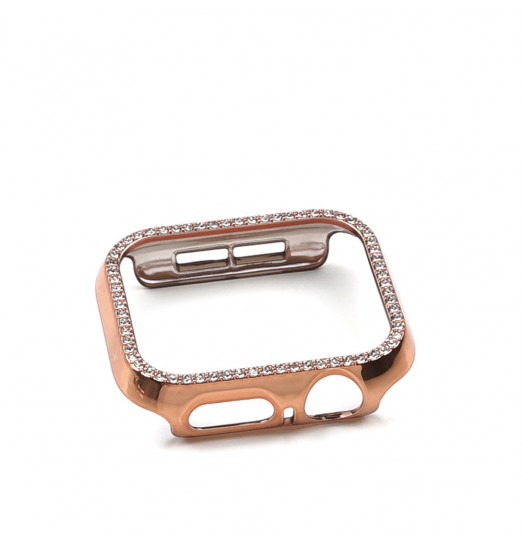 Funda protectora brillante con purpurina para Apple Watch 8 7, 45 mm 41 mm Caja de reloj de color galvanizada para iwatch Series 8 7 6 5 4 3 Se 40 mm 44 mm 38 mm 42 mm