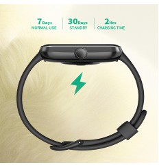 Fitness Tracker, Smart Watch 24h Monitor de salud preciso con pantalla táctil Fitness Watch para frecuencia cardíaca, oxígeno en sangre, monitor de sueño