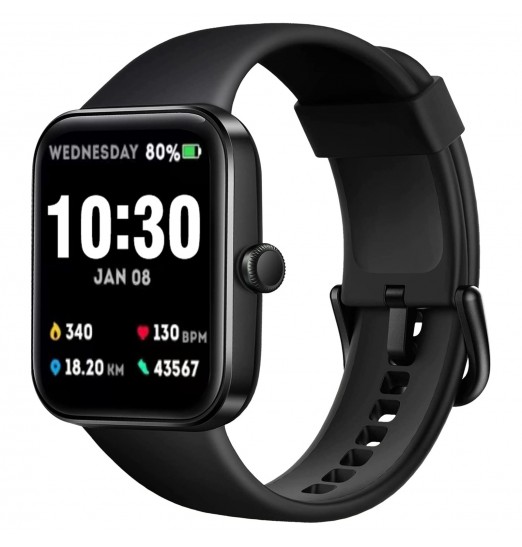 Fitness Tracker, Smart Watch 24h Monitor de salud preciso con pantalla táctil Fitness Watch para frecuencia cardíaca, oxígeno en sangre, monitor de sueño