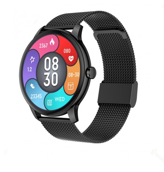 Smart Watch Bt Call Fitness Tracker Monitor de ritmo cardíaco Dial impermeable Reloj inteligente