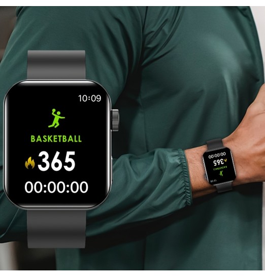 Smart Watch Pantalla completa Llamada inalámbrica Contraseña Sports Custom Watch Face Sleep Monitor Smartwatch