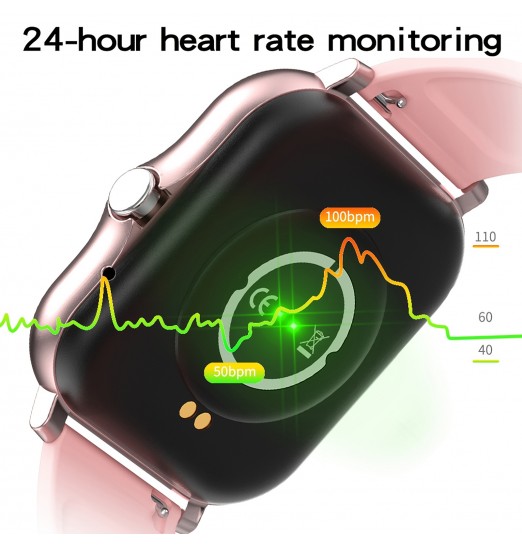 Rastreador de ejercicios Ritmo cardíaco Presión arterial Reloj inteligente a prueba de agua