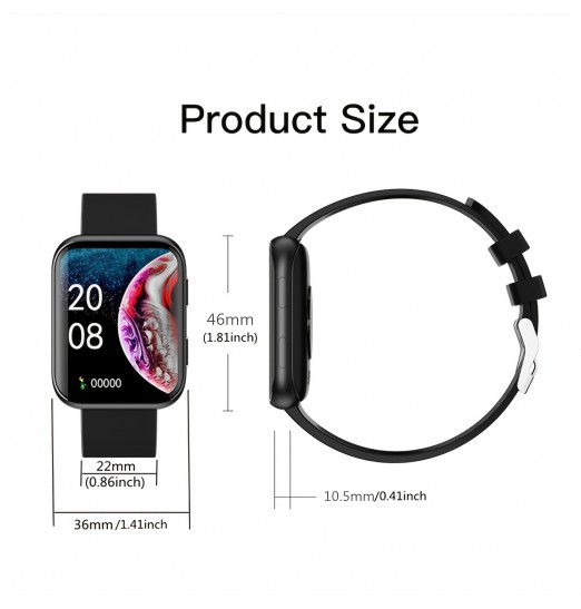 Pantalla curva Smart Heart Rate Monitoring Natación Reloj inteligente a prueba de agua con múltiples modos deportivos