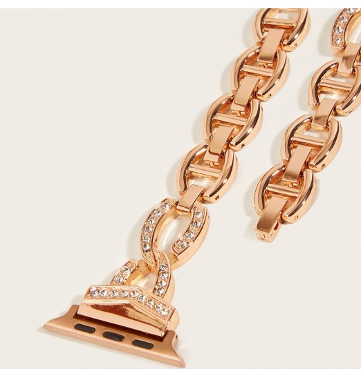 Correa Metal Vo Con Strass Para Iwatch 1-6