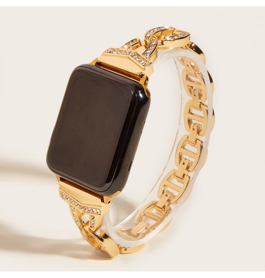 Correa Metal Vo Con Strass Para Iwatch 1-6