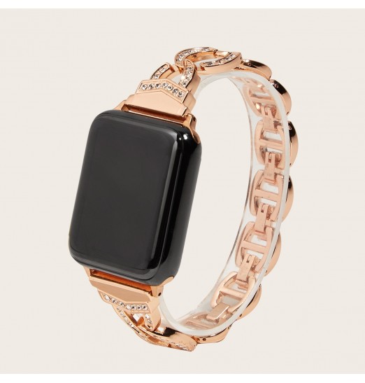 Correa Metal Vo Con Strass Para Iwatch 1-6